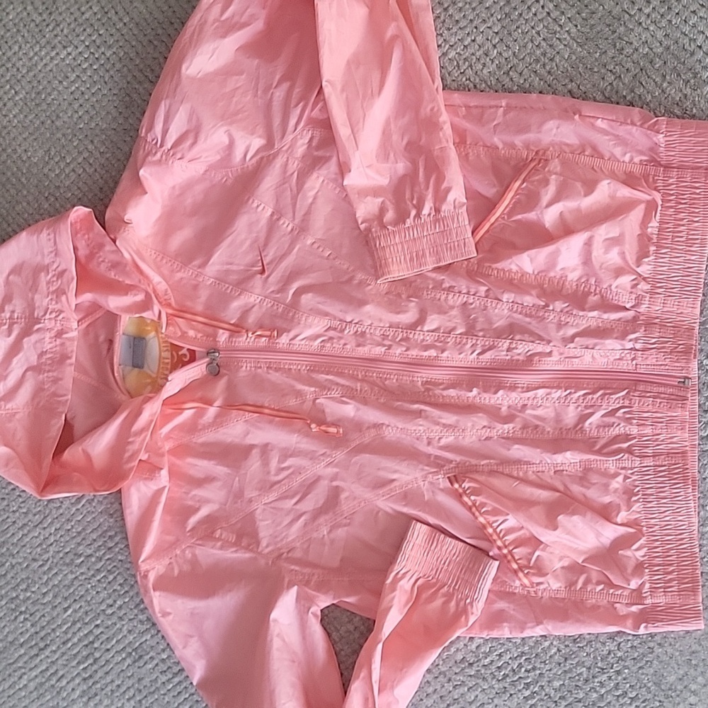 Vintage Nike True Sports Athletic Hooded Windbreaker Jacket Womens L 12-14. Rain